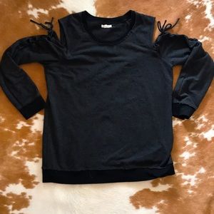 Maurices long-sleeve cold-shoulder sweater